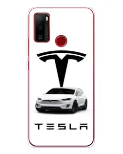 Чохол для Ulefone Note 10 з картинкою «Tesla White Style»
