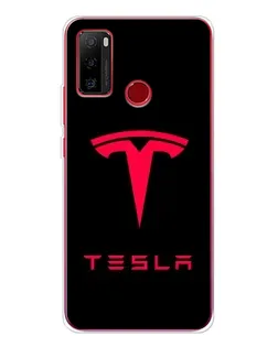 Чохол для Ulefone Note 10 з картинкою «Tesla Red Logo»