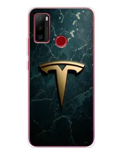 Чохол для Ulefone Note 10 з картинкою «Мармурова Tesla Gold»