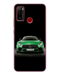 Чехол для Ulefone Note 10 с картинкой «Mercedes — неоновый лого»