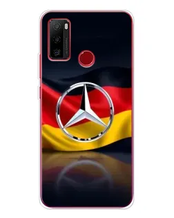 Чехол для Ulefone Note 10 с картинкой «Mercedes — флаг Германии»
