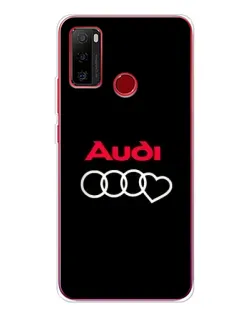 Чохол для Ulefone Note 10 з картинкою «Логотип Audi Heart»