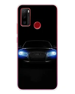 Чехол для Ulefone Note 10 с картинкой «Audi в неоне»
