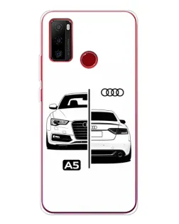 Чехол для Ulefone Note 10 с картинкой «Audi — контрастный дизайн»
