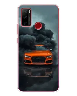 Чехол для Ulefone Note 10 с картинкой «Audi в облаках дыма»