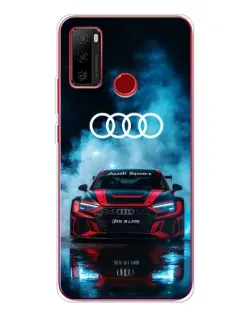 Чехол для Ulefone Note 10 с картинкой «Audi Sport — неон»