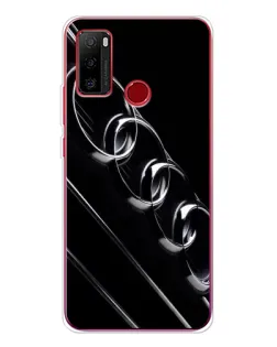 Чехол для Ulefone Note 10 с картинкой «Audi — абстрактные кольца»