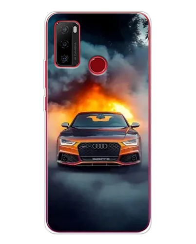 Чехол для Ulefone Note 10 с картинкой «Audi в огненном дыму» Чехол для Ulefone Note 10 с картинкой «Audi в огненном дыму»