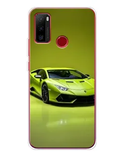 Чохол для Ulefone Note 10 з картинкою «Салатовий Lamborghini Huracan»