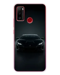 Чохол для Ulefone Note 10 з картинкою «Чорний Lamborghini Aventador»