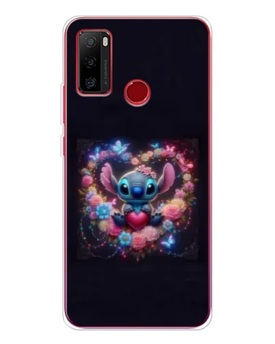 Чехол для Ulefone Note 10 с картинкой «Stitch в цветах»
