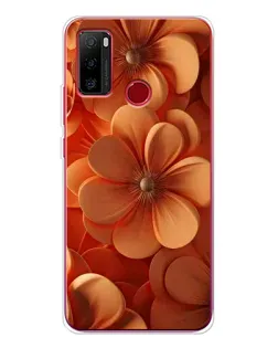 Чохол для Ulefone Note 10 з картинкою «Помаранчева макро квітка»