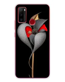 Чохол для Ulefone Note 10 з картинкою «Срібна фантазійна квітка»