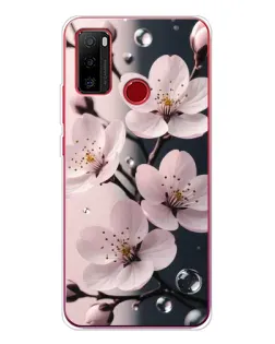 Чохол для Ulefone Note 10 з картинкою «Ніжня сакура та краплі»