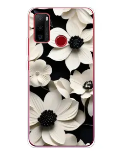 Чохол для Ulefone Note 10 з картинкою «Об'ємні білі квіти»