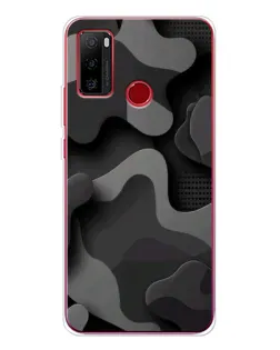 Чохол для Ulefone Note 10 з картинкою «Темний абстрактний камуфляж»