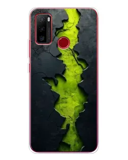 Чохол для Ulefone Note 10 з картинкою «Салатовий розлом скелі»