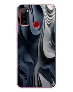 Чохол для Ulefone Note 10 з картинкою «Об'ємні сині складки»