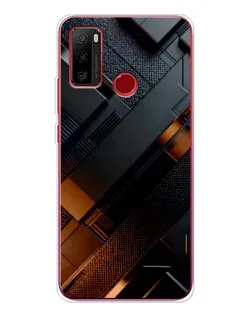 Чехол для Ulefone Note 10 с картинкой «Черные геометрические блоки» Чехол для Ulefone Note 10 с картинкой «Черные геометрические блоки»