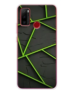 Чехол для Ulefone Note 10 с картинкой «Зеленые геометрические линии» Чехол для Ulefone Note 10 с картинкой «Зеленые геометрические линии»