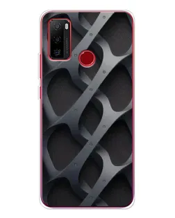 Чехол для Ulefone Note 10 с картинкой «Объемное серое плетение» Чехол для Ulefone Note 10 с картинкой «Объемное серое плетение»