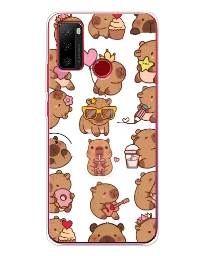 Чохол для Ulefone Note 10 з картинкою «Стікерпак з капібарами»