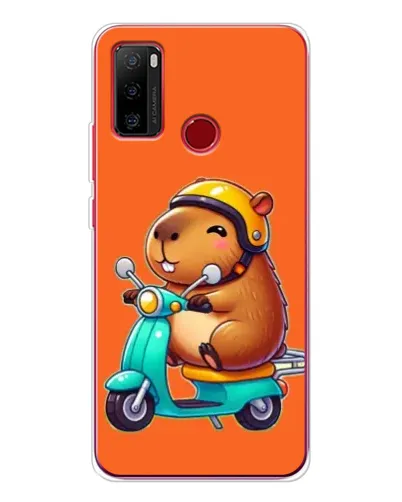 Чохол для Ulefone Note 10 з картинкою «Капібара на скутері»