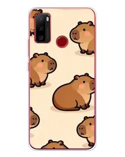 Чохол для Ulefone Note 10 з картинкою «Паттерн милих капібар»