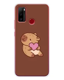 Чохол для Ulefone Note 10 з картинкою «Капібара з серцем»