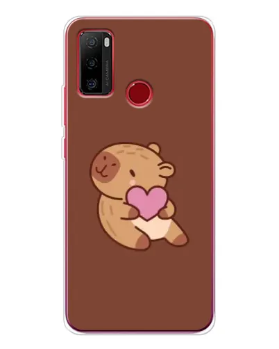 Чохол для Ulefone Note 10 з картинкою «Капібара з серцем»