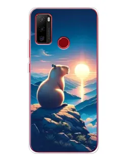 Чохол для Ulefone Note 10 з картинкою «Захід сонця з капібарою»