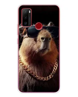Чохол для Ulefone Note 10 з картинкою «Капібара золотий ланцюг»