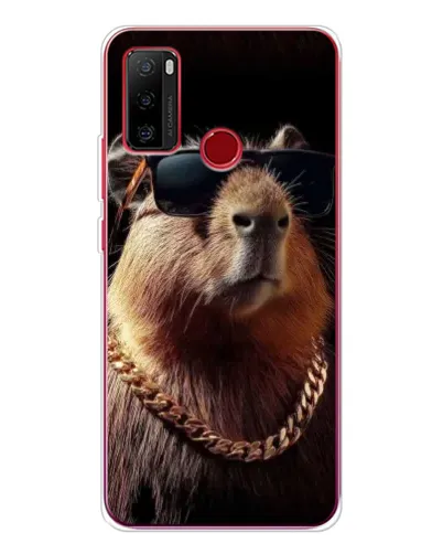 Чохол для Ulefone Note 10 з картинкою «Капібара золотий ланцюг»