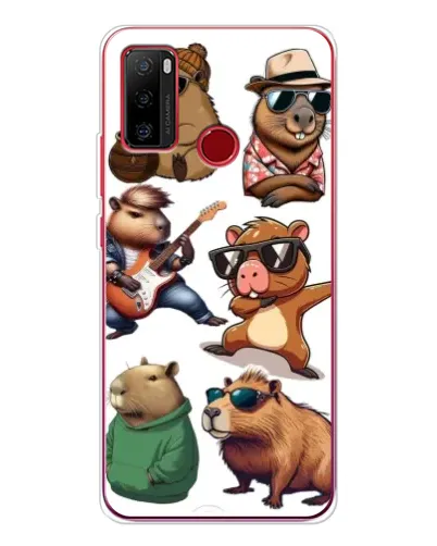 Чохол для Ulefone Note 10 з картинкою «Круті капібари музиканти»