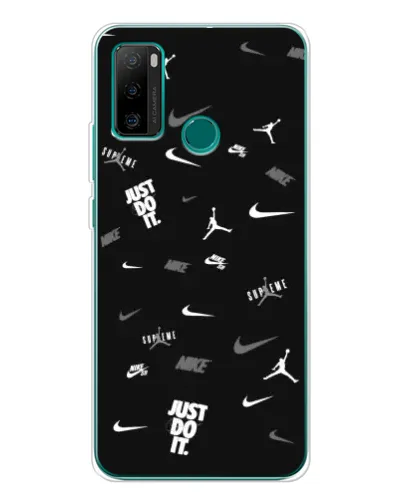 Чехол для Ulefone Note 10P с картинкой «Nike Black Pattern» Чехол для Ulefone Note 10P с картинкой «Nike Black Pattern»