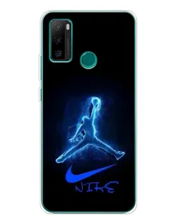Чехол для Ulefone Note 10P с картинкой «Jordan Neon Blue»