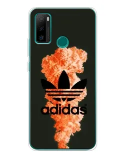Чехол для Ulefone Note 10P с картинкой «Оранжевый дым Adidas»
