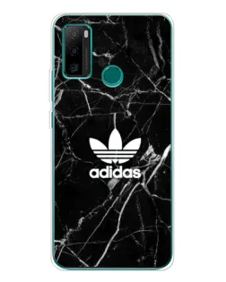 Чехол для Ulefone Note 10P с картинкой «Белый мрамор Adidas»