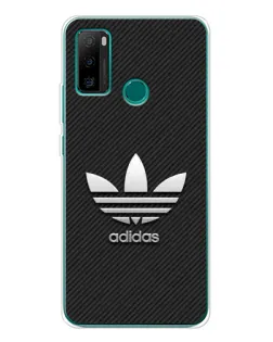 Чехол для Ulefone Note 10P с картинкой «Adidas Карбоновая текстура»