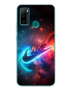 Чехол для Ulefone Note 10P с картинкой «Огненный логотип Nike»