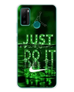 Чехол для Ulefone Note 10P с картинкой «Зеленый неоновый Nike»