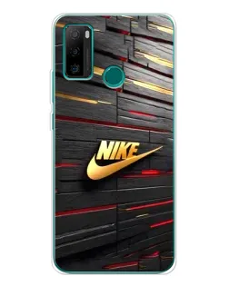 Чехол для Ulefone Note 10P с картинкой «Золотой Nike на металле»