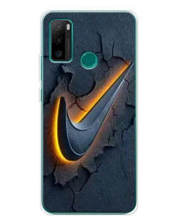 Чехол для Ulefone Note 10P с картинкой «Объемный логотип Найк»