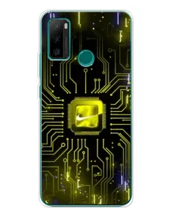 Чехол для Ulefone Note 10P с картинкой «Nike — золотая искра»
