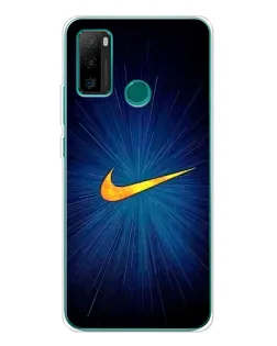 Чехол для Ulefone Note 10P с картинкой «Синий пульс Nike»