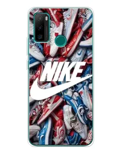 Чехол для Ulefone Note 10P с картинкой «Коллаж кроссовок Найк»