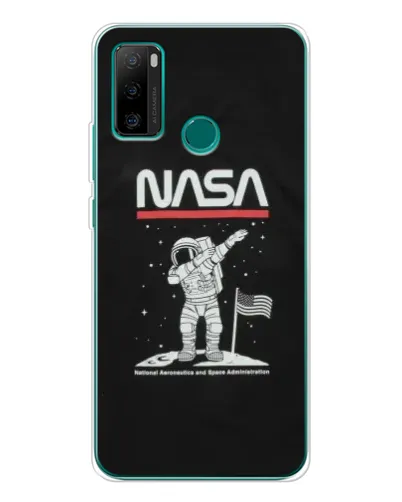 Чехол для Ulefone Note 10P с картинкой «NASA — шагаем по Луне»