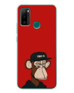 Чехол для Ulefone Note 10P с картинкой «Bored Ape — красный фон» Чехол для Ulefone Note 10P с картинкой «Bored Ape — красный фон»