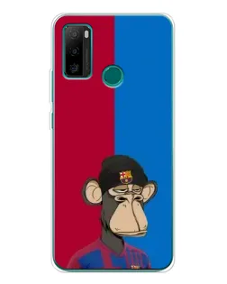 Чехол для Ulefone Note 10P с картинкой «Bored Ape — фанат Барсы»