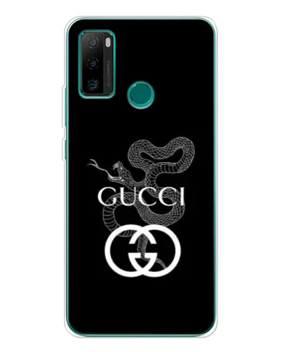 Чохол для Ulefone Note 10P з картинкою «Gucci — срібна змія»